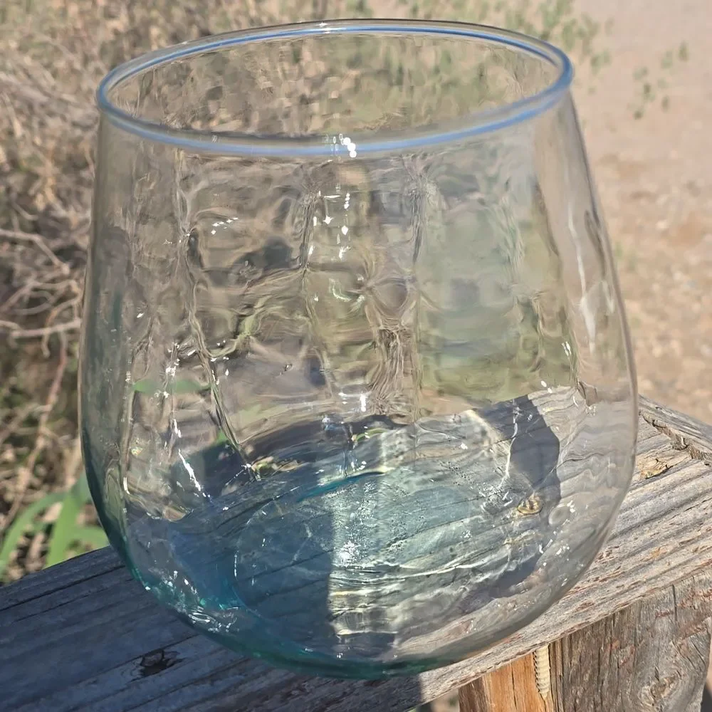 BLOWN GLASS  TERRARIUM - or VASE -  approx 6 inches tall